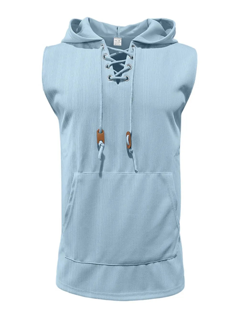 Sudadera con capucha y cordones para hombre