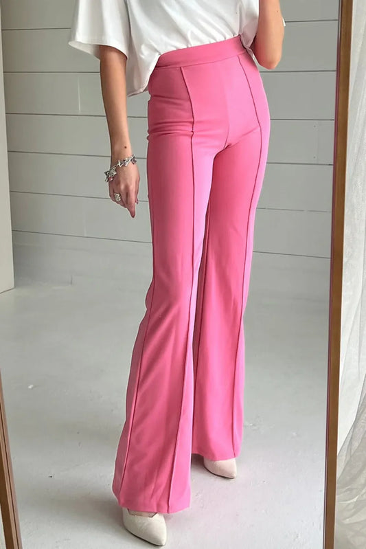Pantalones de pernera recta de tiro alto