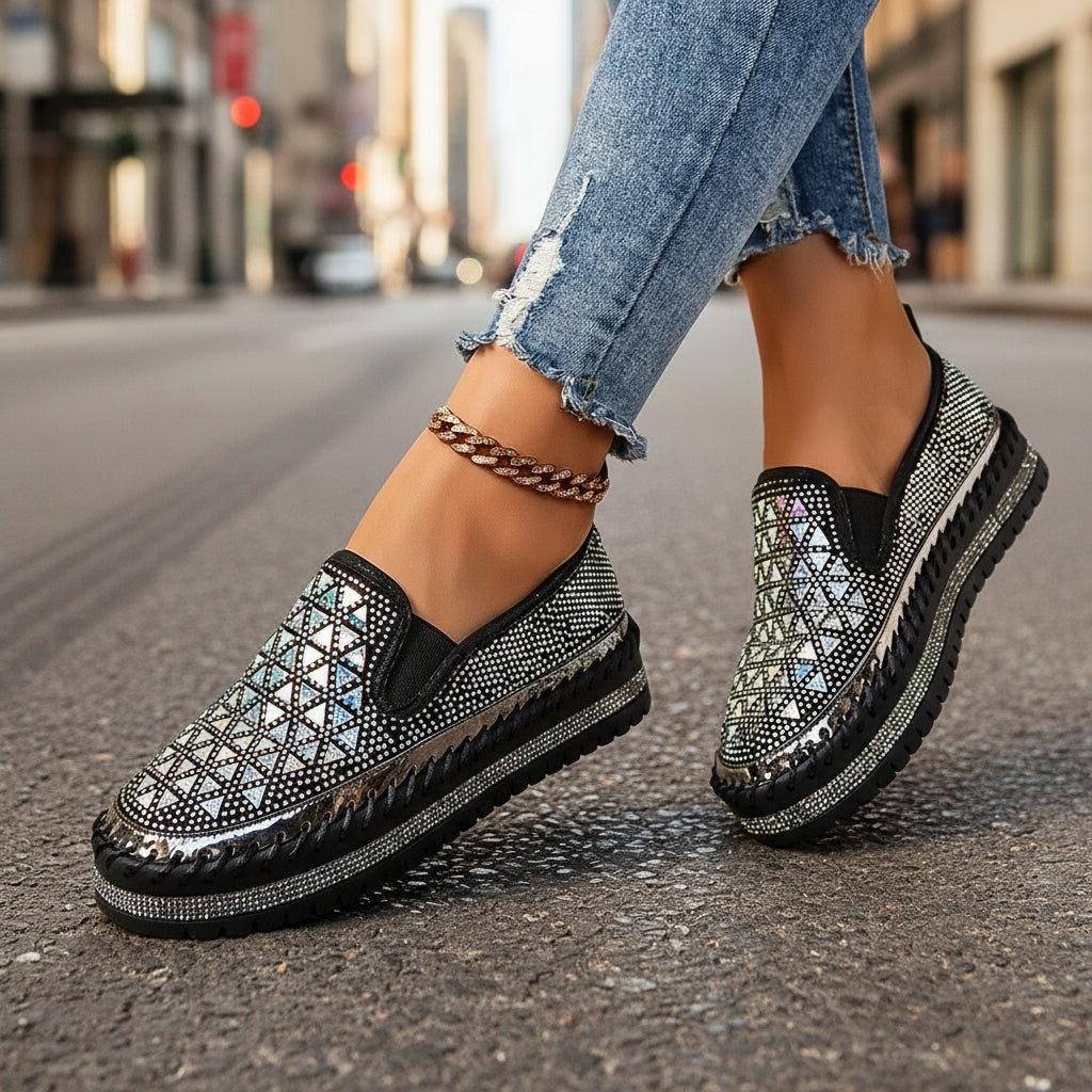 Zapatillas casual para mujer | Zapatos planos con pedales de suela gruesa para las cuatro estaciones