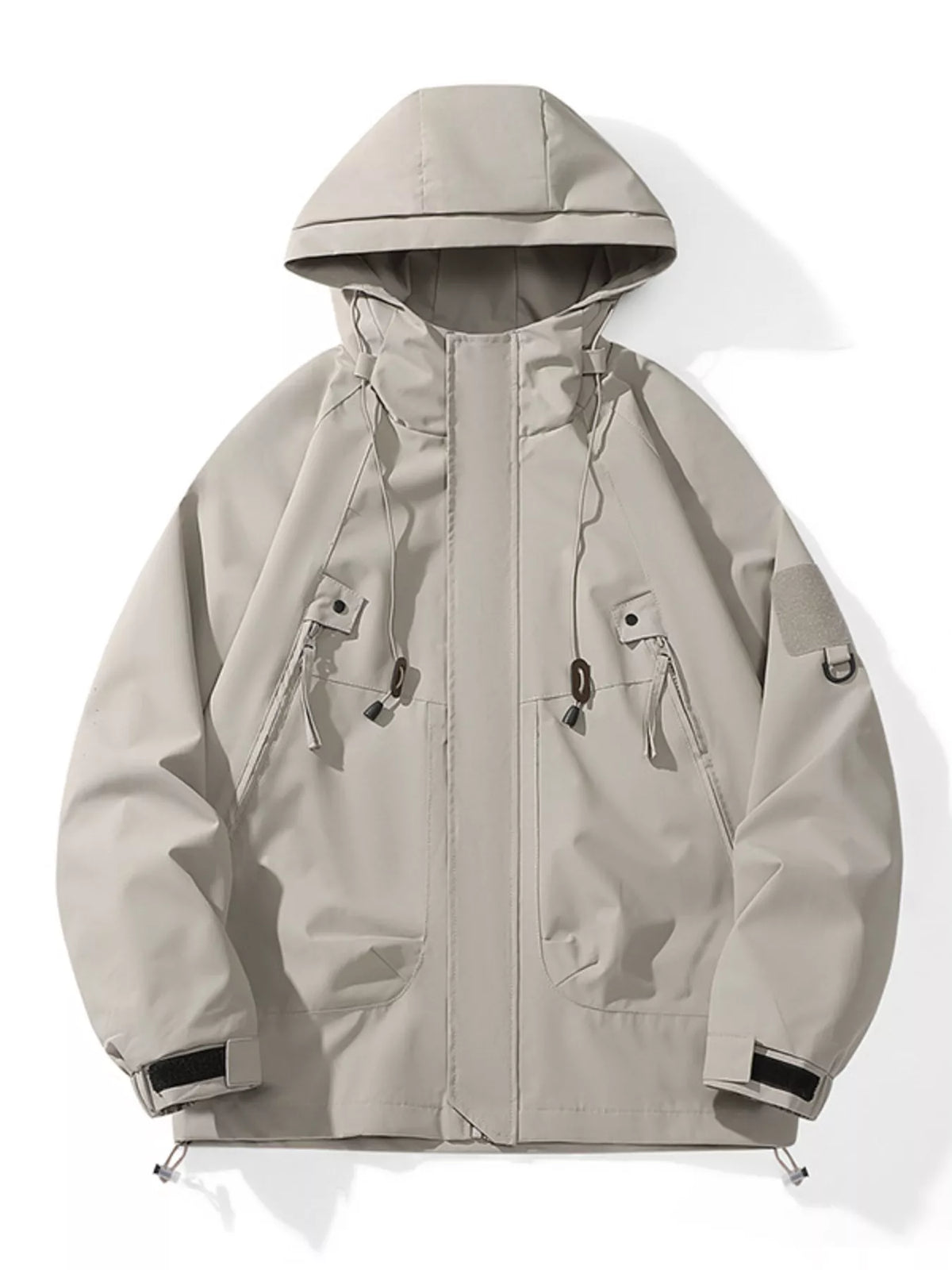 Men's Full Size Hooded Windproof Outdoor Jacket Plus Size