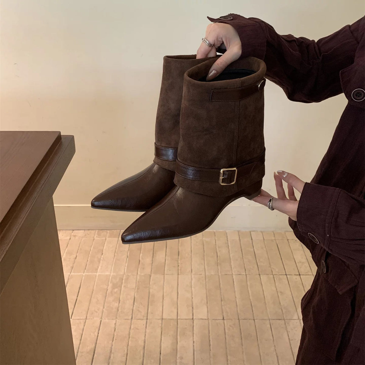 Women's Retro Slimming Western Cowboy Boots