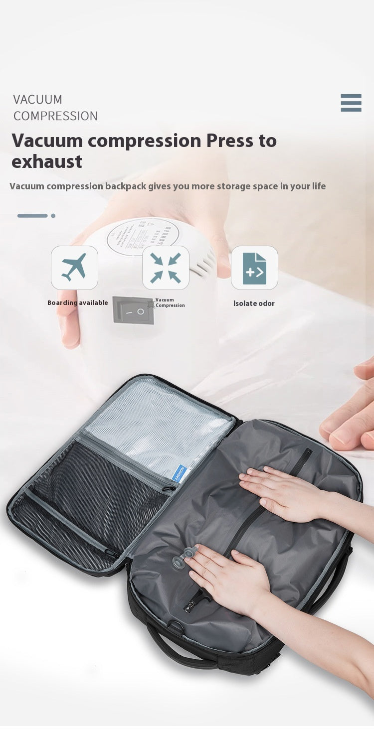 Unisex Large Capacity Business Oxford Cloth Vacuum Storage Backpack