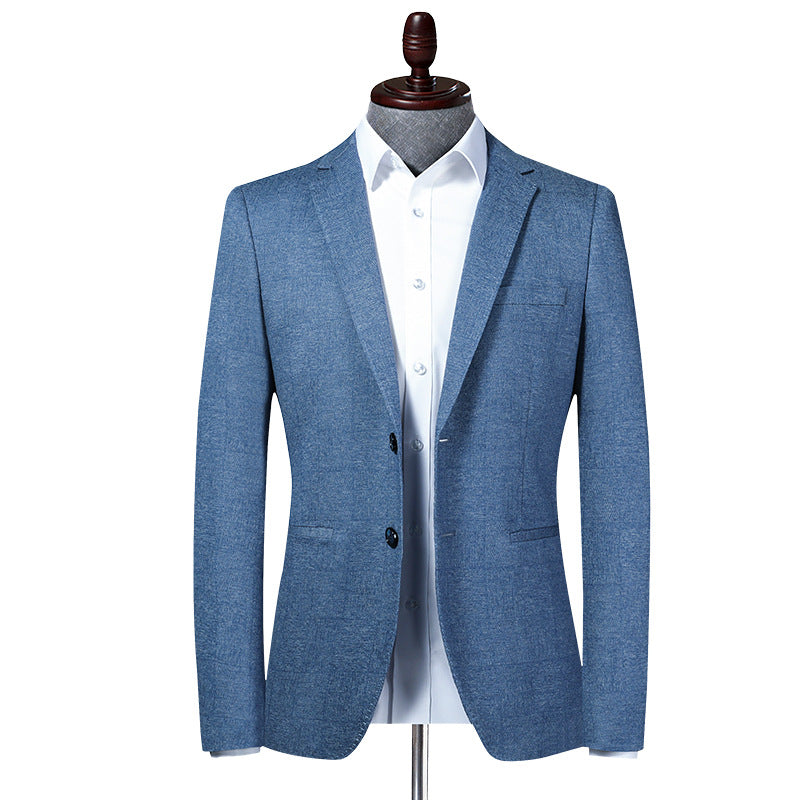 Stretch Mens Slim-Fit Blazer Casual Jacket