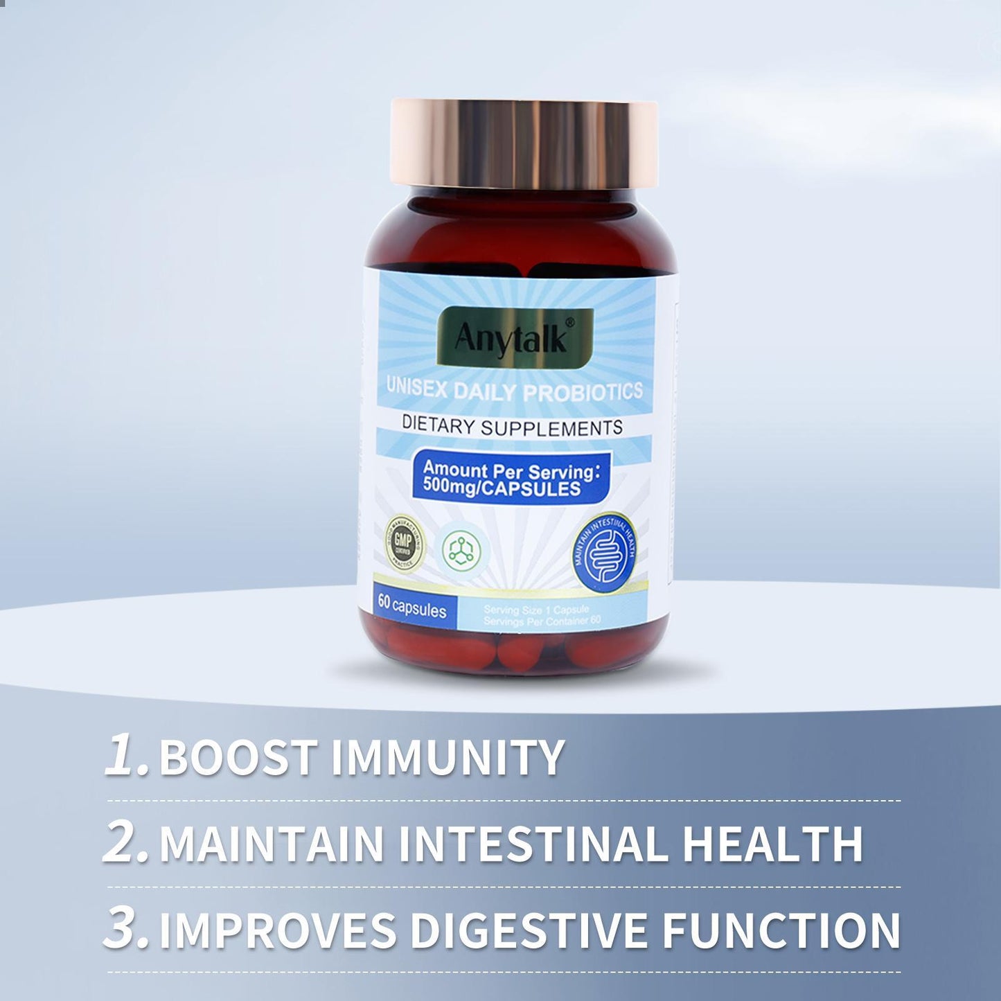 Probiotics For Men And Women With Lactase And Prebiotic Fiber To Support Digestion And Gut Health. Vegetarian Raw Probiotic Formula, Made In The USA