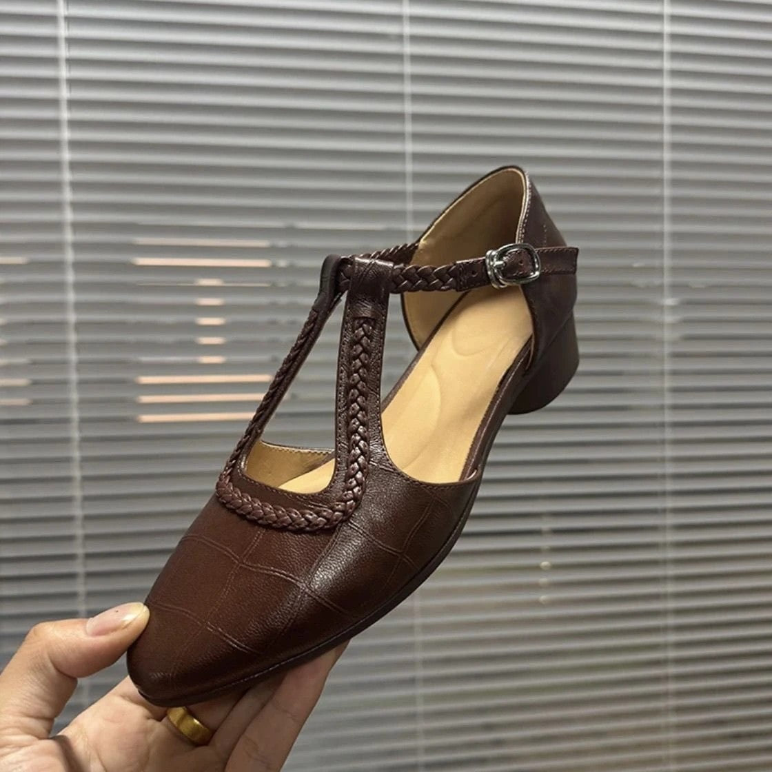 Women's Chunky Heel Retro Fashion Sandals