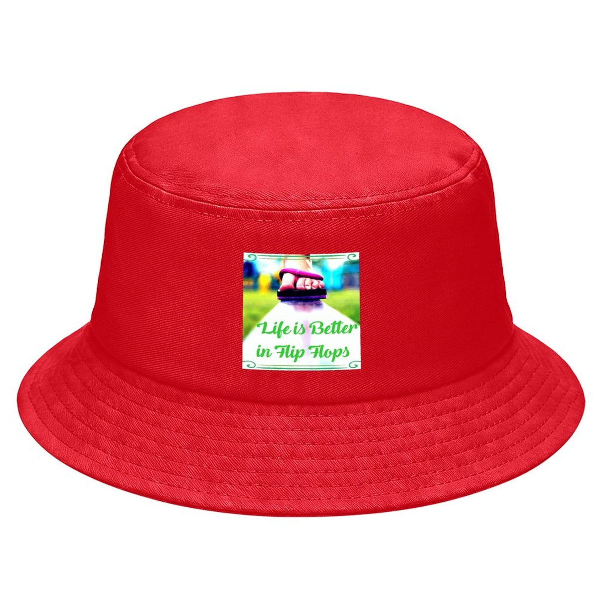 Life is Better in Flip Flops Children’s Bucket Hat (Front Printing)