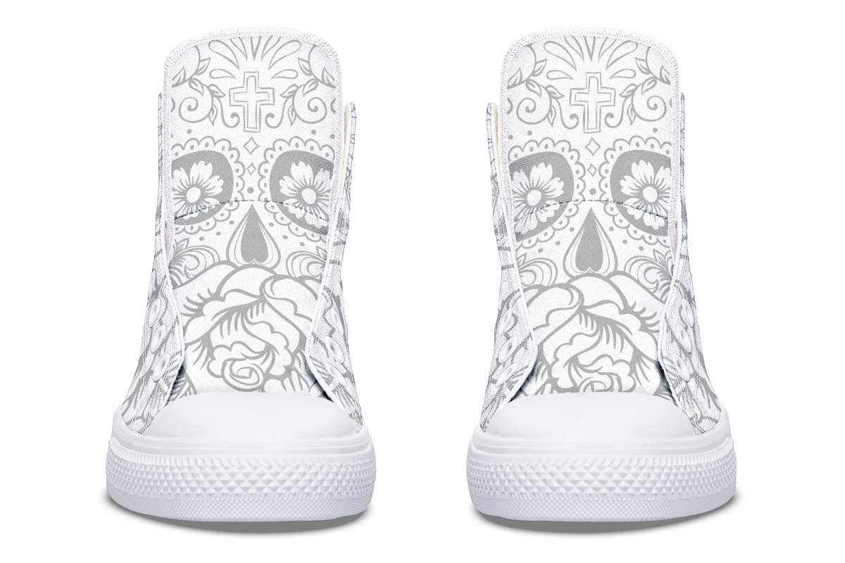 Printed Couple High-top Canvas Shoes