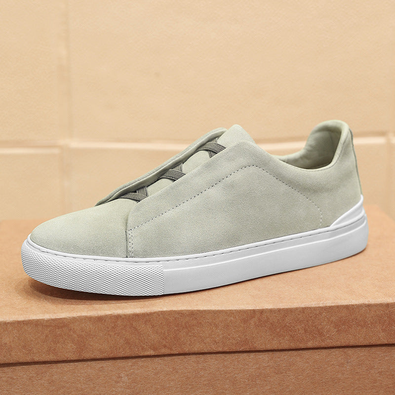 Men's European First Layer Cowhide Four Seasons Leisure Flats