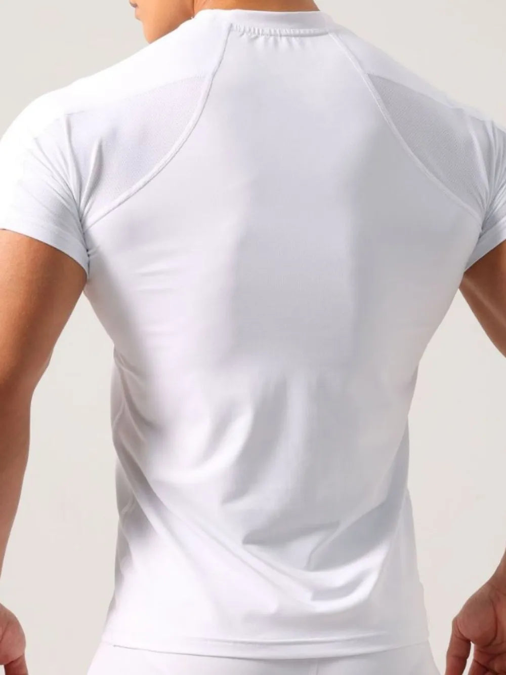 Camiseta de manga corta y cuello redondo de talla grande para hombre