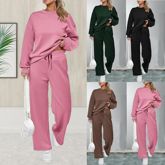 Traje casual individual de pernera ancha para mujer