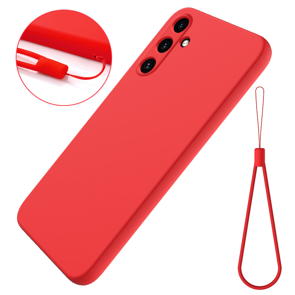 Solid-color Minimalist Soft Liquid Silicone Case