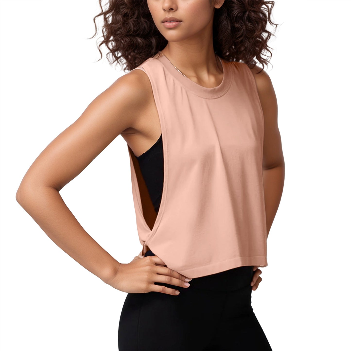 Cross-Border Loose Sleeveless Blouse Sports Vest Women's Summer Lightweight Breathable Running Yoga Clothing Top Fitness Vest