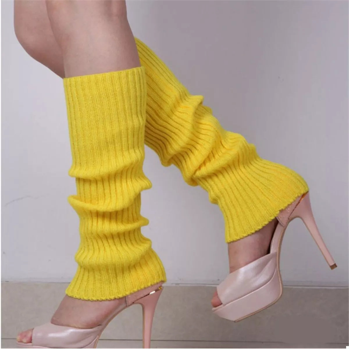 Ribbed Knit Leg Warmers