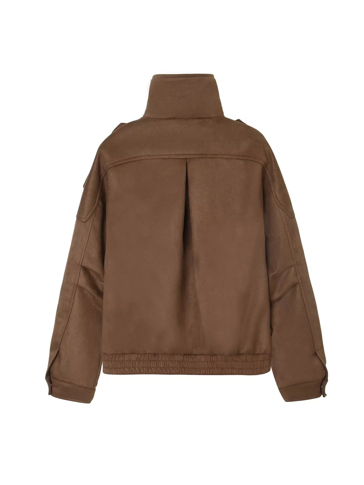 Asymmetrical Zipper Moto Jacket with Belt Detail