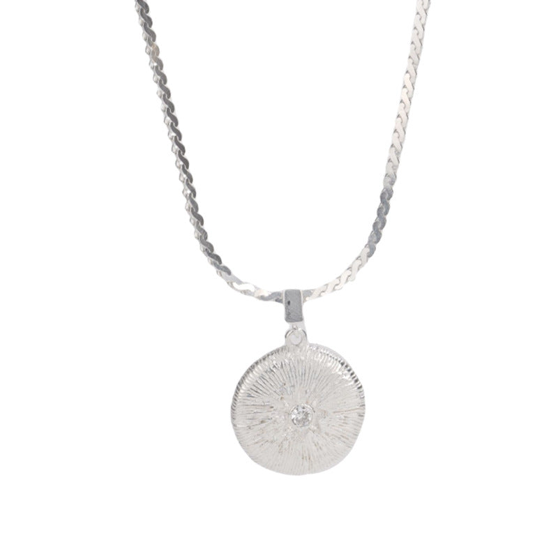 S925 Sterling Silver Zircon Necklace