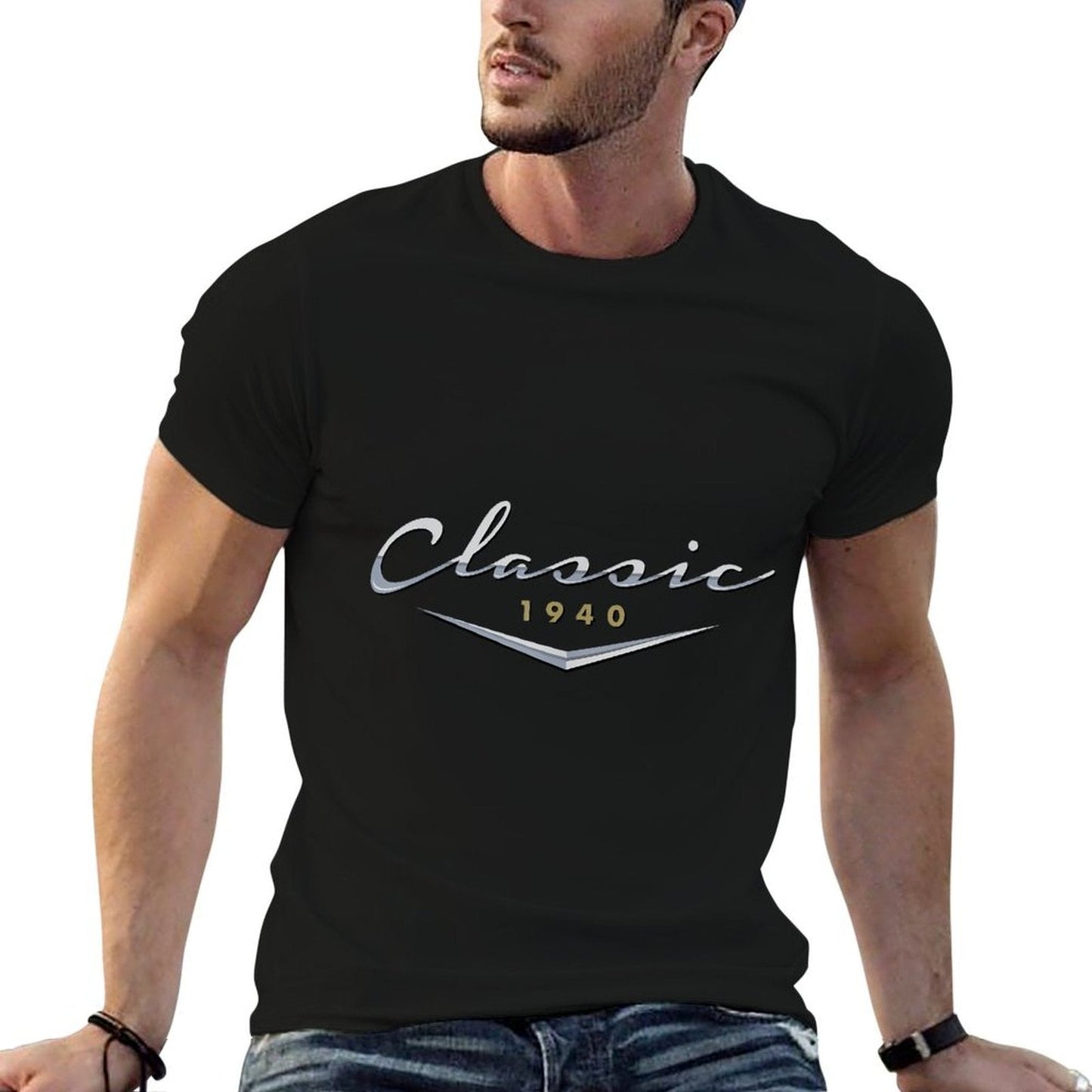 Vintage Classic 1940 Birthday Gifts for Dad, Husband  Stretchy T-Shirt