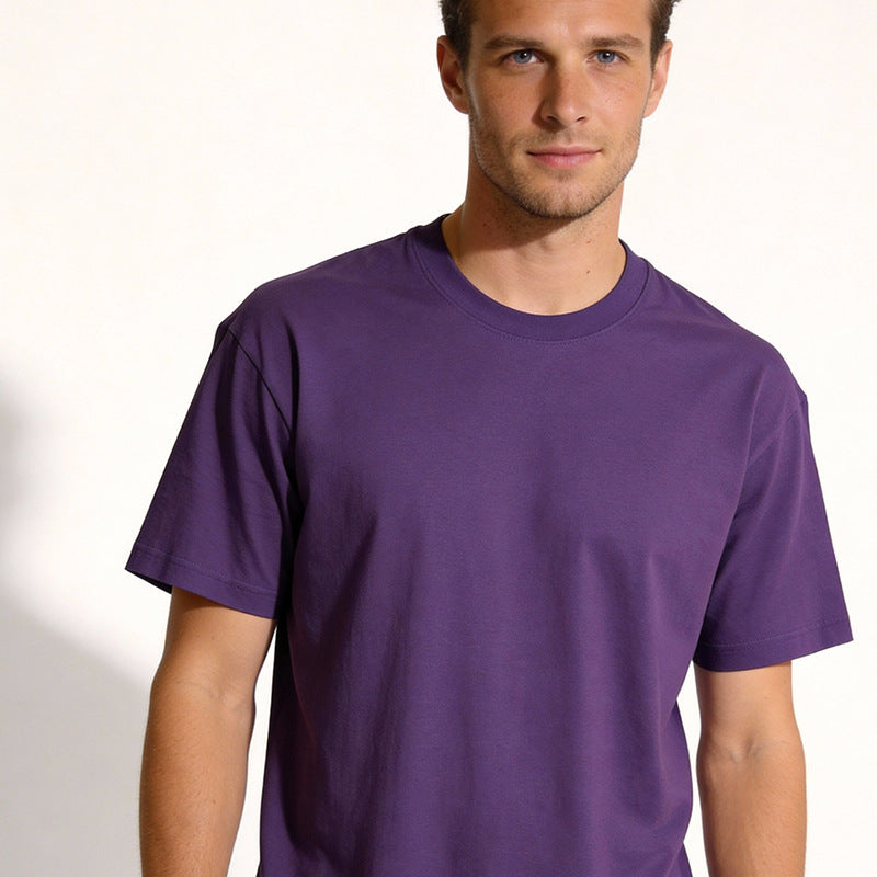 Cotton T-shirt ColorfulUnisexSolid Color