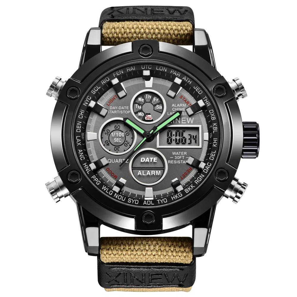 Men's Fashion Belt Multi-functional Watch