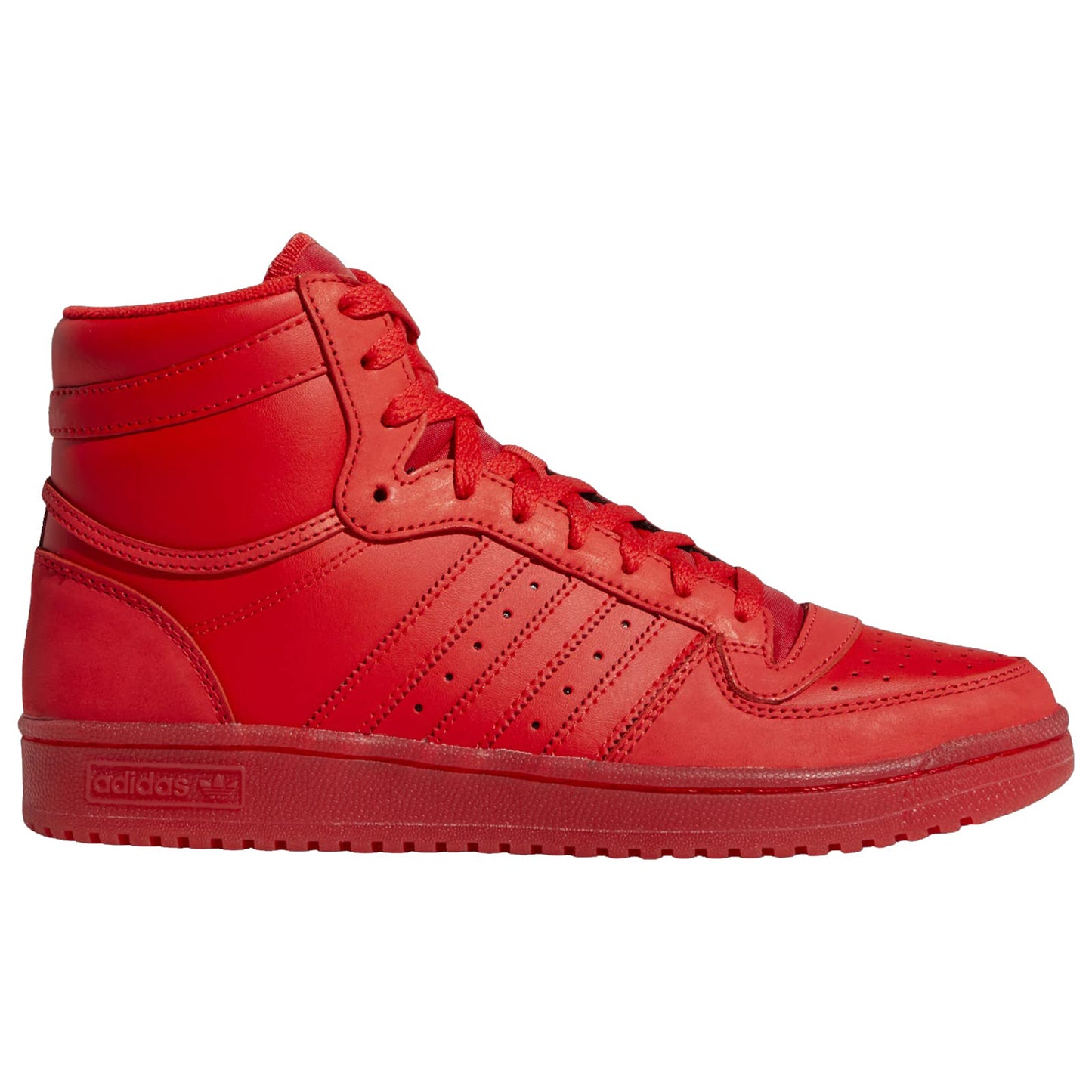 adidas Originals Mens Top Ten Hi Basketball Shoes Vivid Red/Vivid Red 10