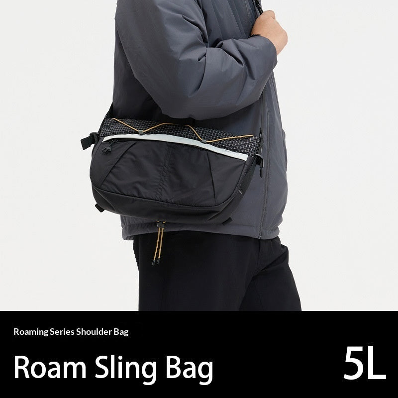 Portable Large-Capacity Crossbody Bag Contrasting Colors Versatile Travel Shoulder Bag