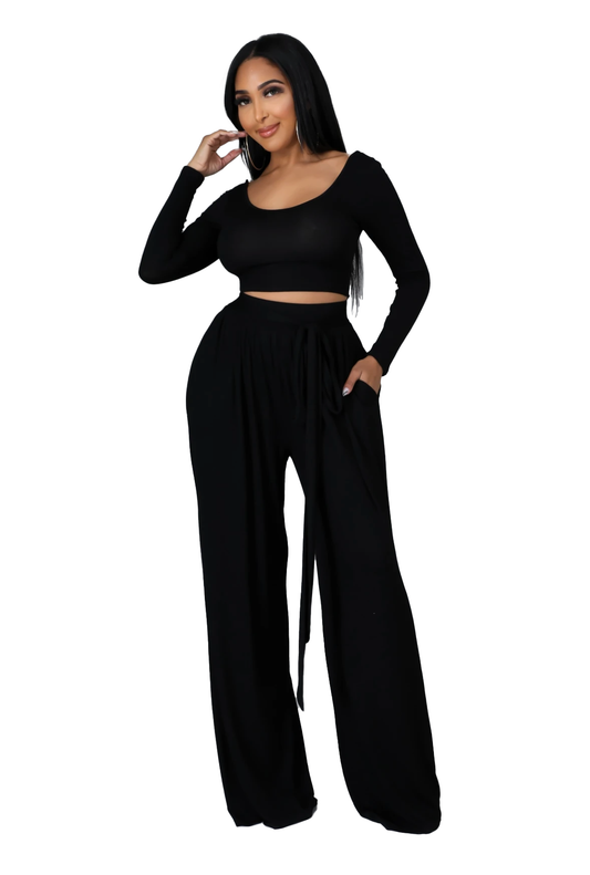 Conjunto de 2 pantalones palazzo