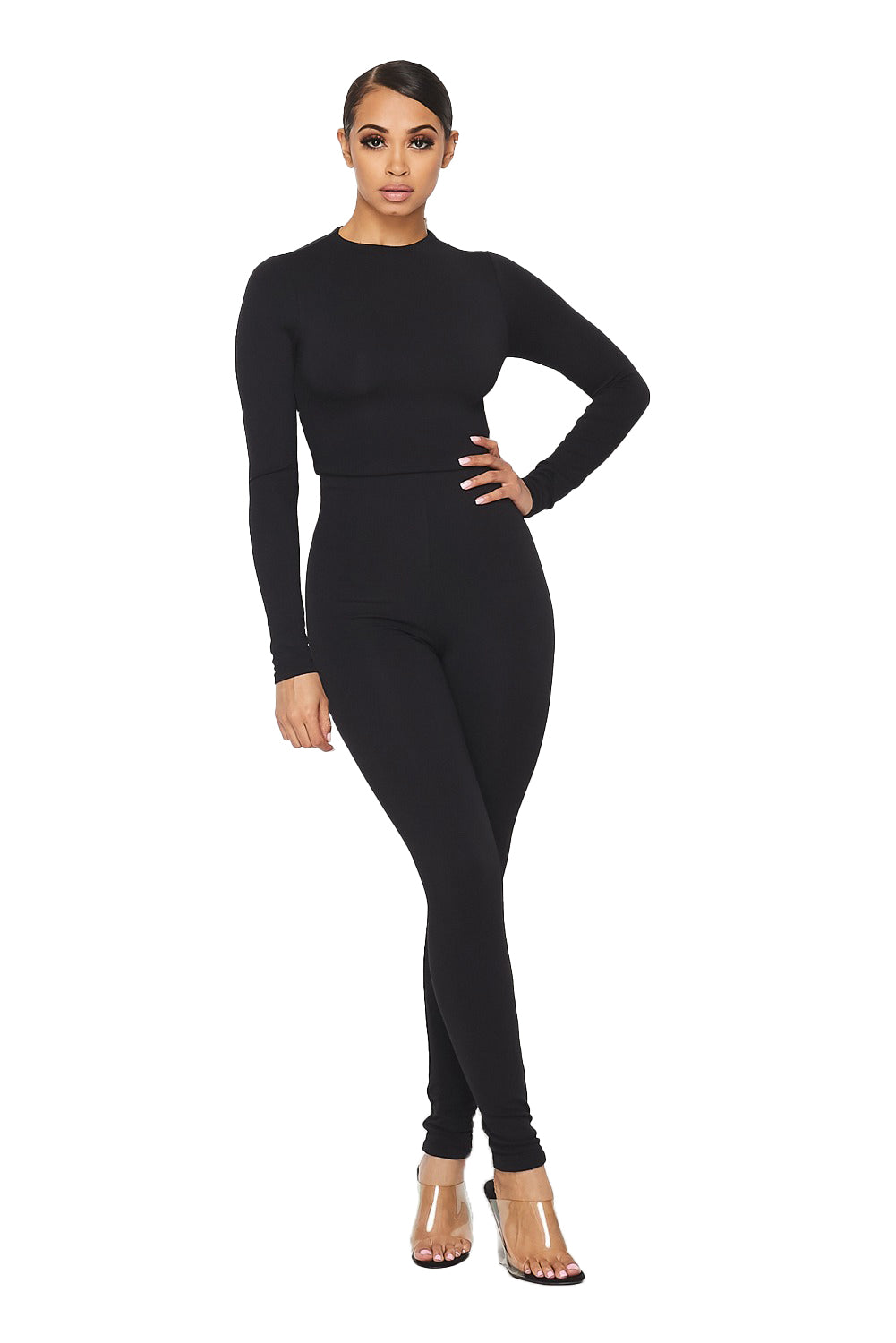 Conjunto de 2 piezas de top corto y leggings