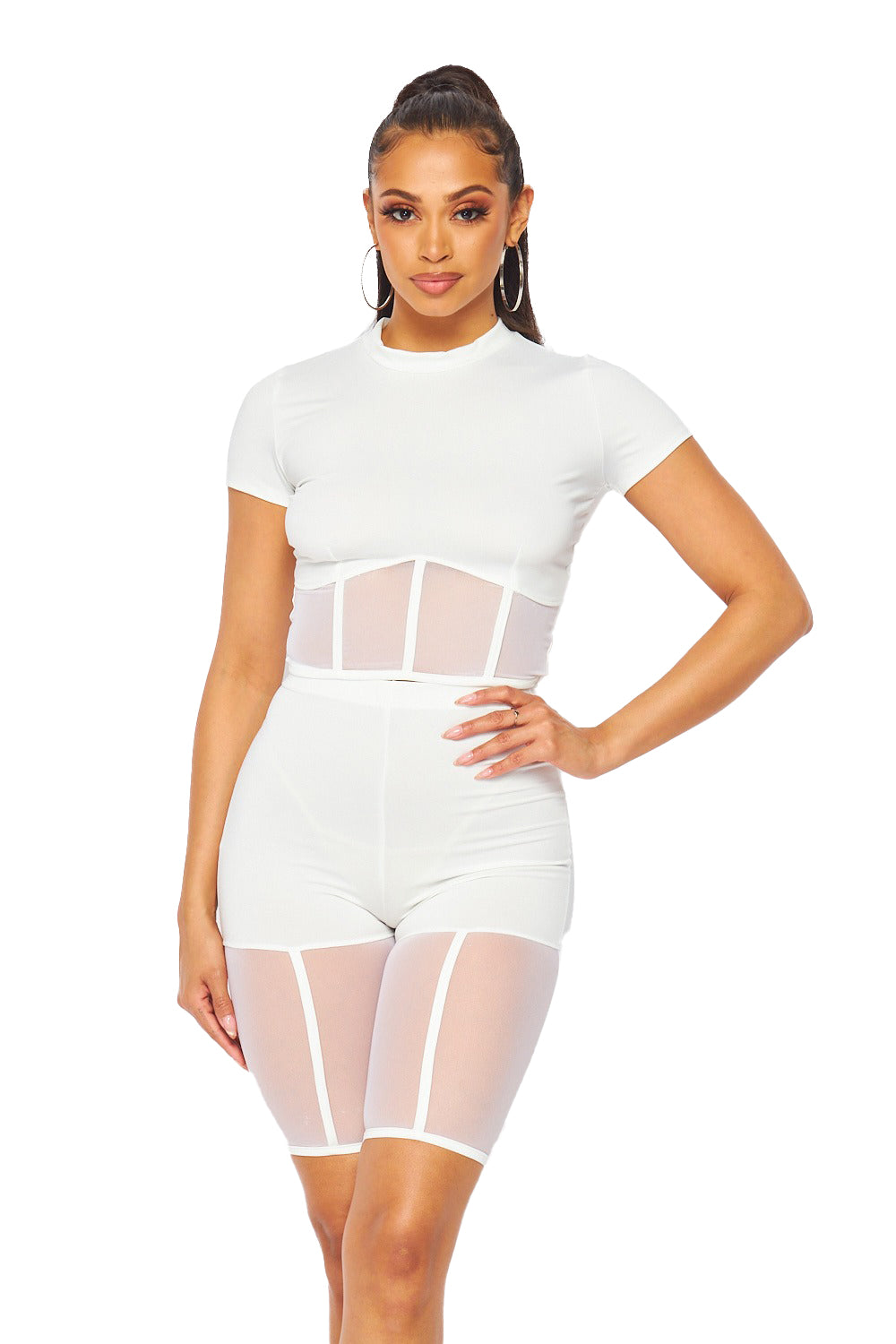Conjunto de pantalón corto de dos piezas
