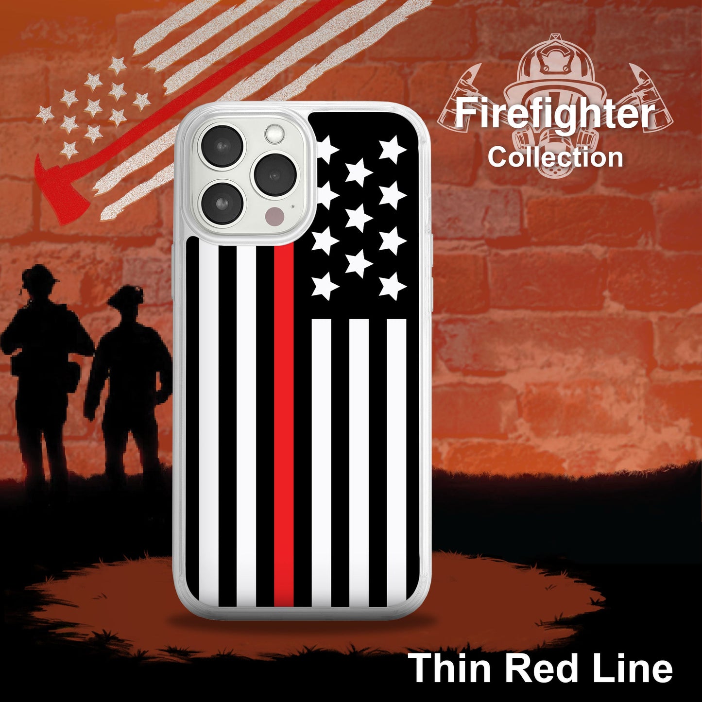 Firefighter HD Apple iPhone 14 Mag-Safe Phone Case