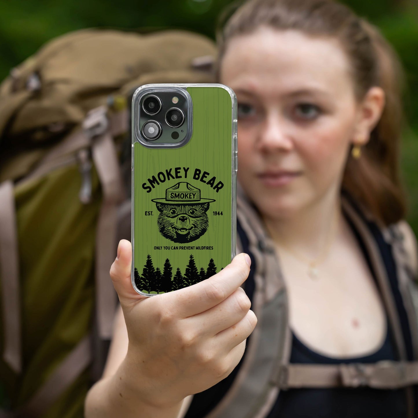 Smokey Bear Classic HD Apple iPhone 13 Series Mag-Safe Phone Case
