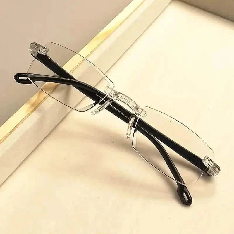 2K Style Rimless Reading Glasses for Men & Women