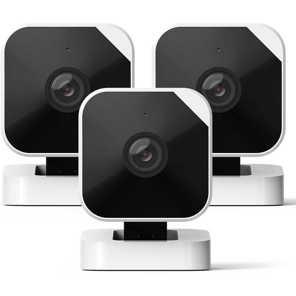 3-Pack: Abode Cam 2 | Indoor/Outdoor WiFi Connected Security Camera with Full Color Low-Light Video, Motion Detection, and Two-Way Voice  (Refurbished)