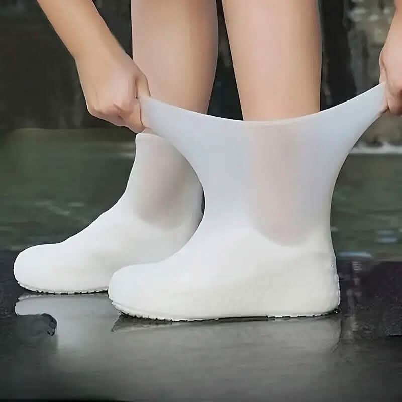 3-Pairs: Outdoor Latex Rain Boots Waterproof Shoe Cover