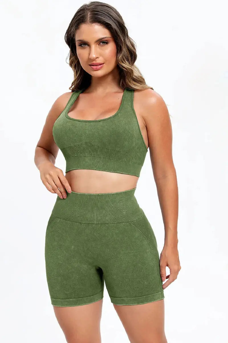 Active Set - Washed Square Neck - Women's
