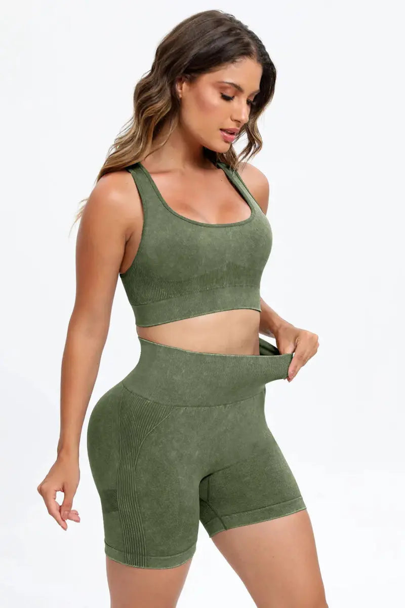 Active Set - Washed Square Neck - Women's
