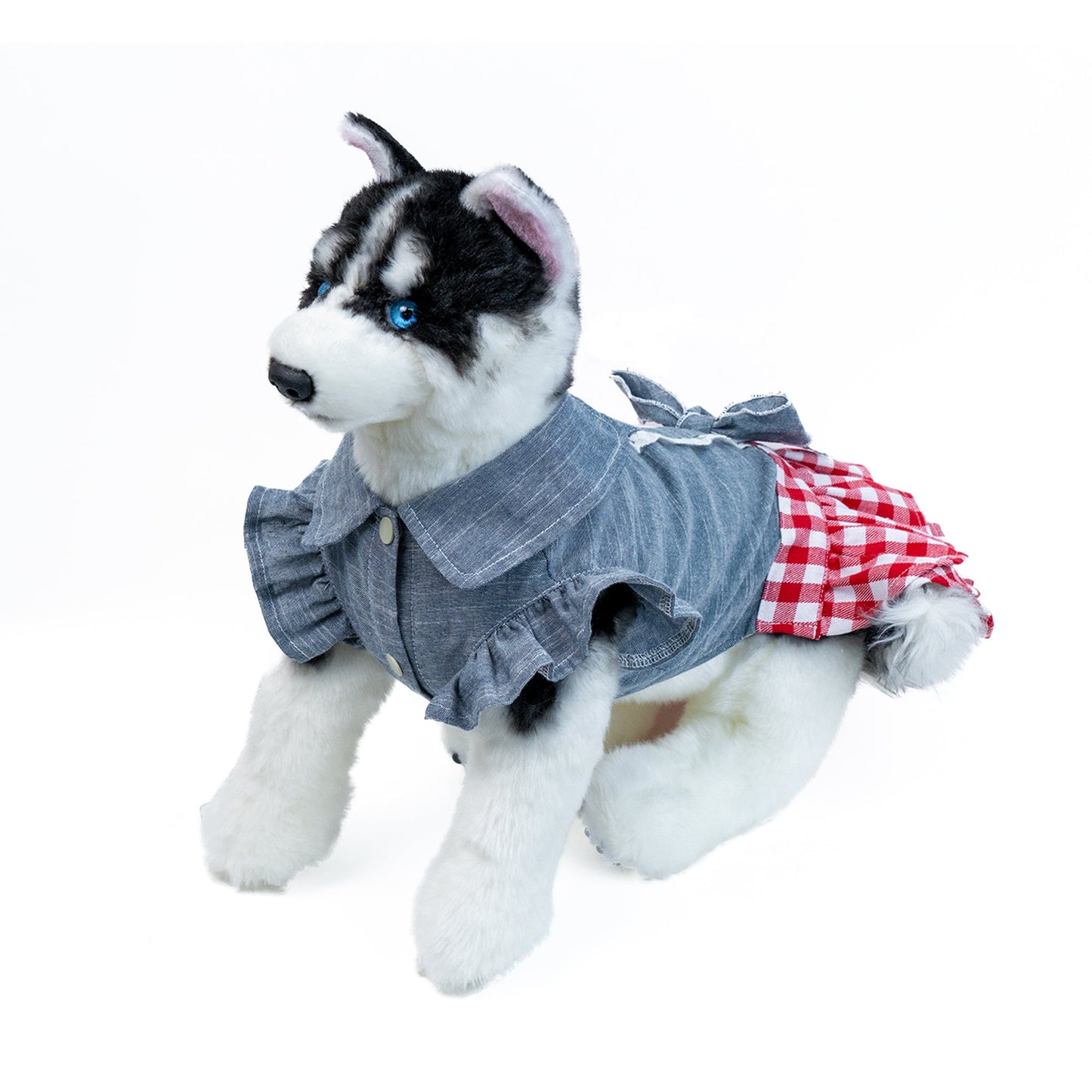 Checkerboard Skirt Red White  for Cat Dog & Pet