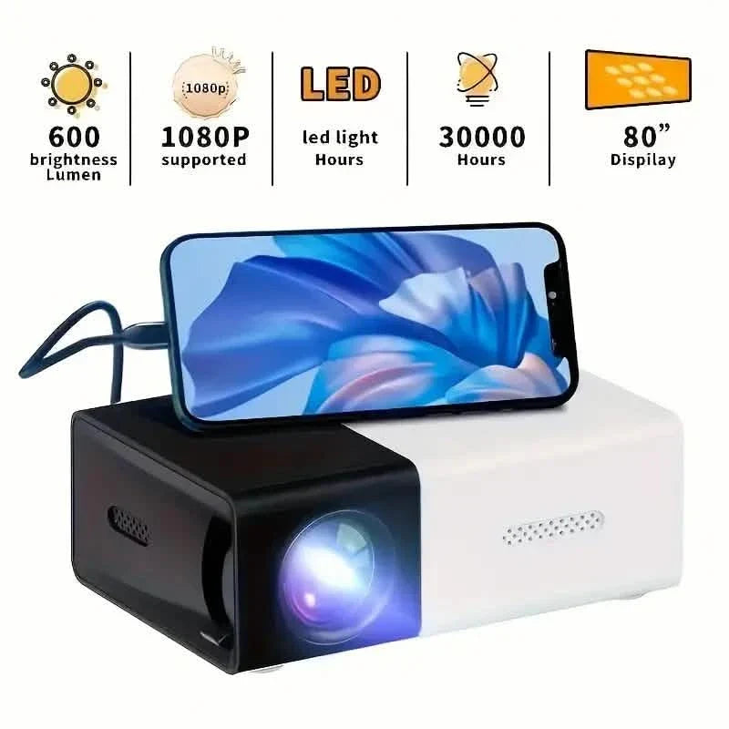 3000+ Lumens VividView Mini HD Projector