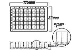 0.5mL Deep Well 96 PCR Plate, Sterile, V-Bottom