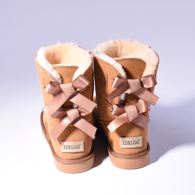 Women's Bow Detail Snow Boots