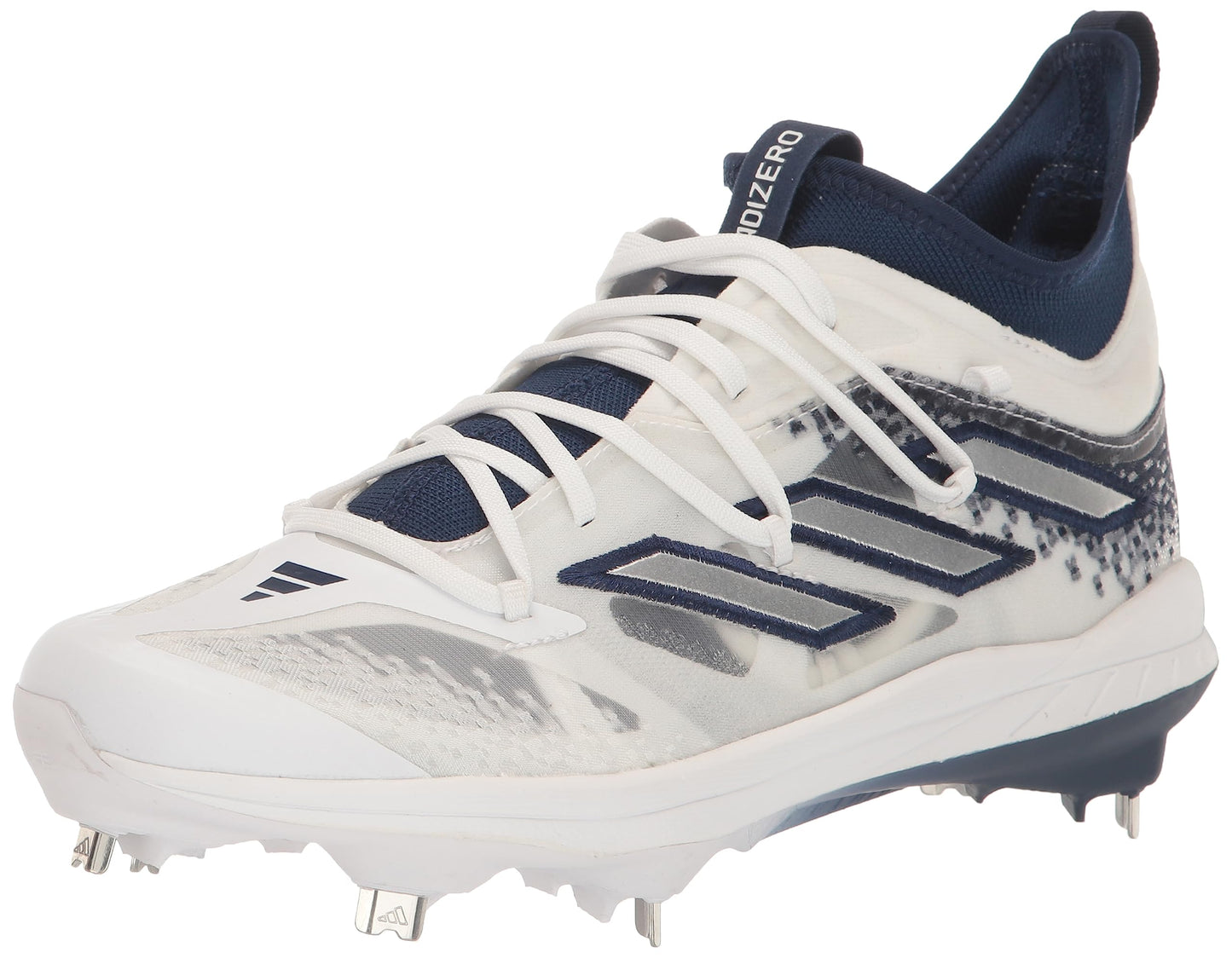adidas Mens Adizero Afterburner 9 NWV Sneaker Team Navy Blue/Silver Metallic/White 14