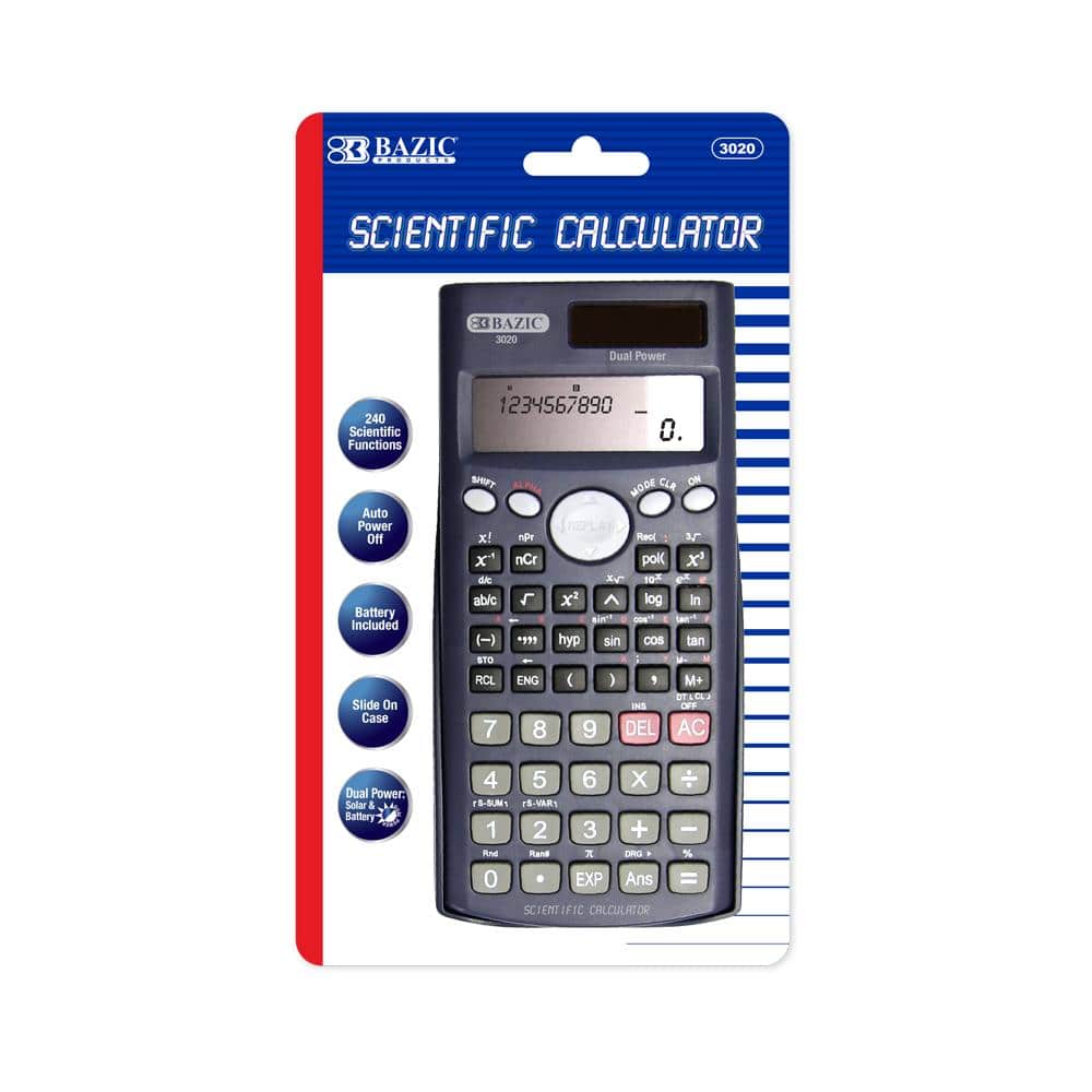 Calculadora científica de 240 funciones con estuche deslizable