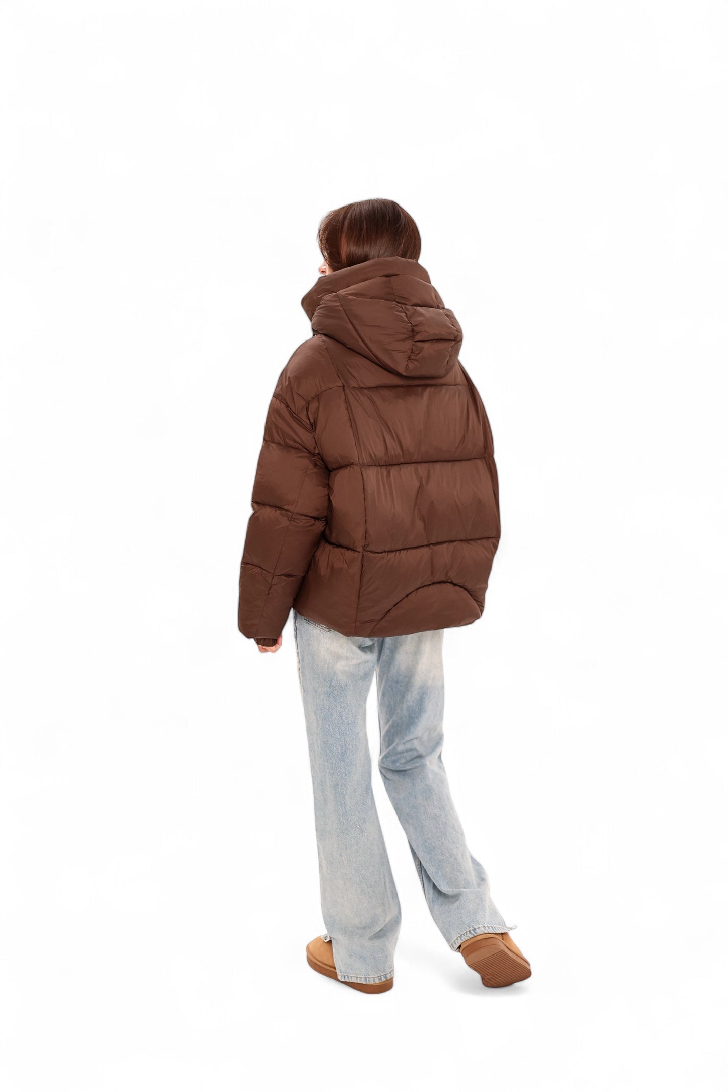 Chaqueta Bio-Down Aislante de Chocolate Oscuro