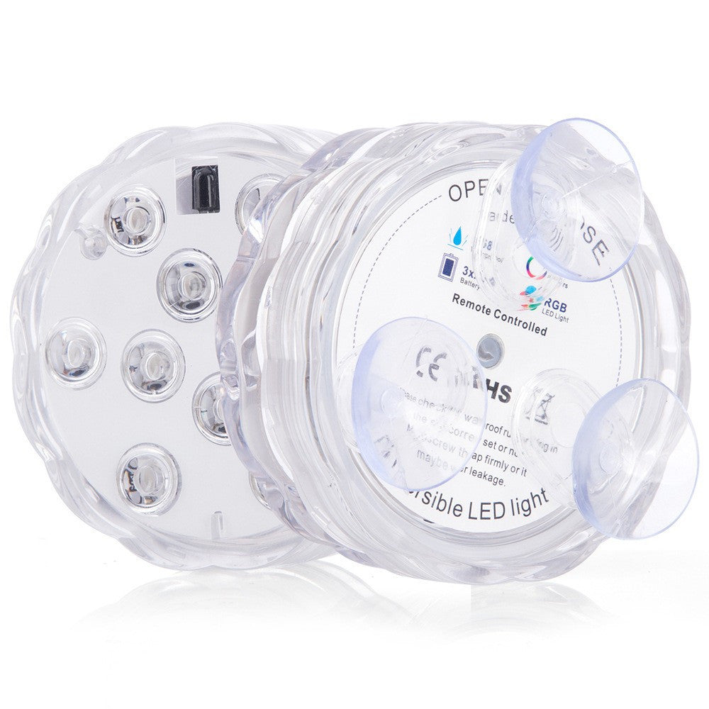 Key-controlled Seven-color 10-bulb Diving Light