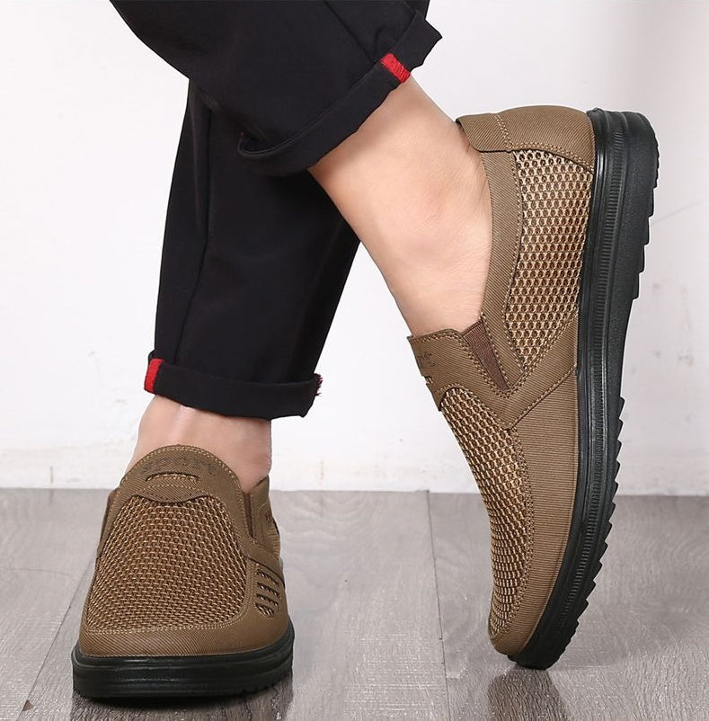 Lightweight Casual Soft Sole Senior Dad Flats