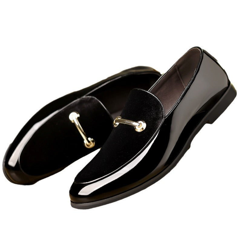 Men's Formal Pointed-Toe Business Shoes with Buckle