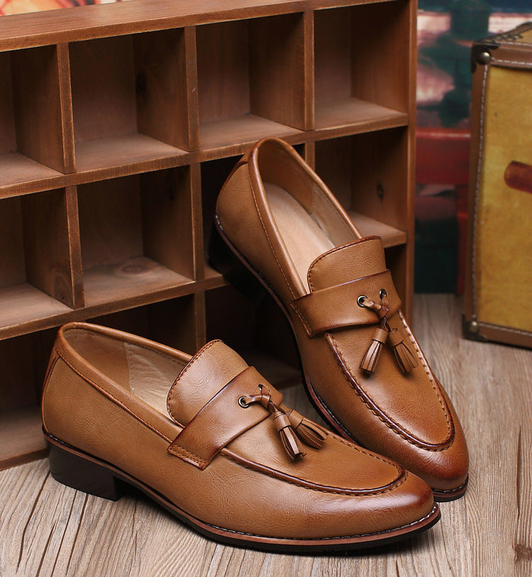 Men's British Retro Slip-on Tassel Loafers
