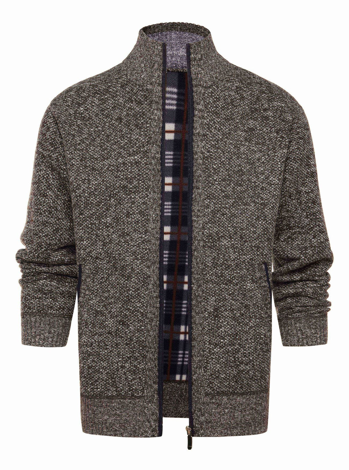 Wholesale Amazon 25 Cross-border Amazon Autumn And Winter Men's High Collar Velvet Thick Sweater Trend Slim Casual Wool
