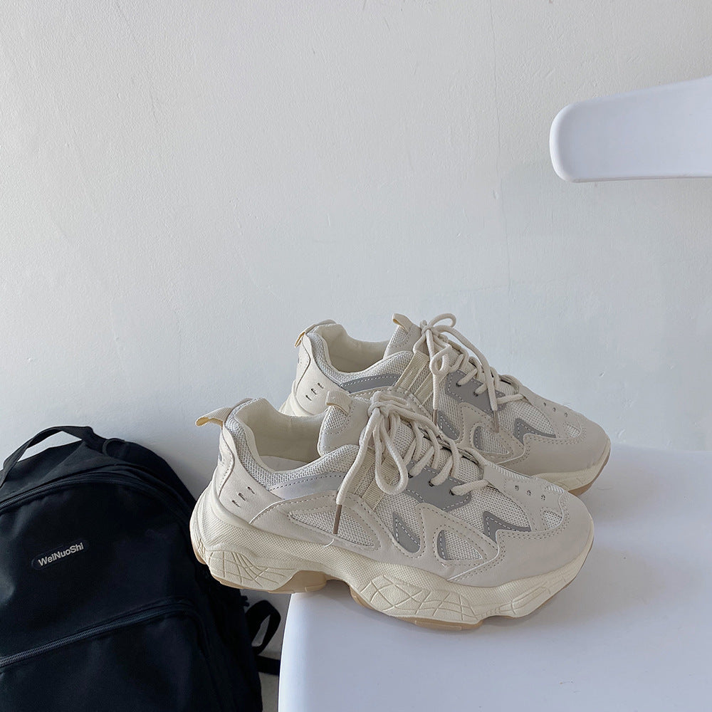 Smoked white sneakers
