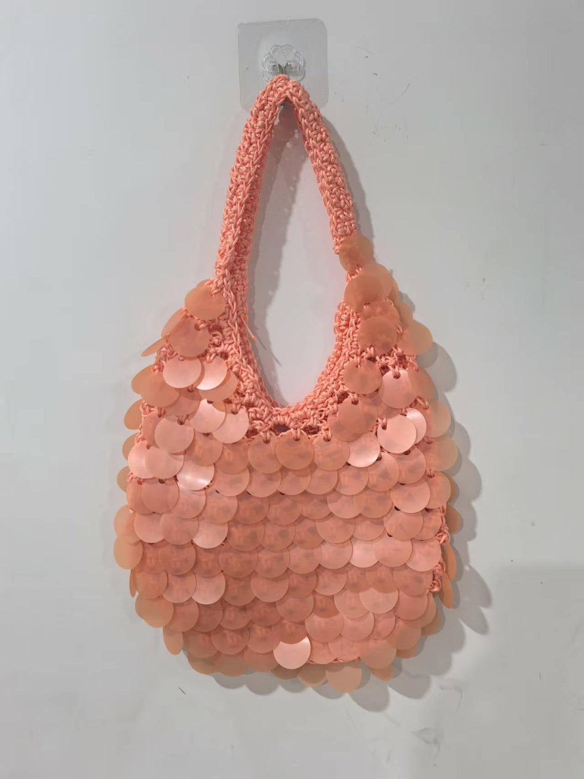 New High-End Handmade Natural Sequin Handbag For Women