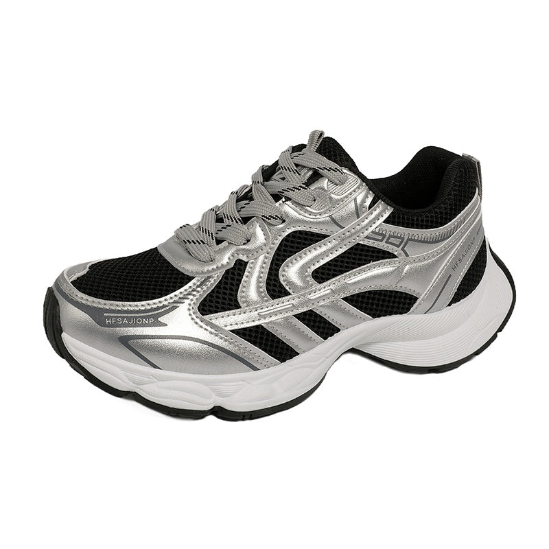 2026 New Arrival Mesh Chunky Sneakers Women, Retro Distressed Breathable Athletic Shoes, Couples Casual Platform Running Sneakers