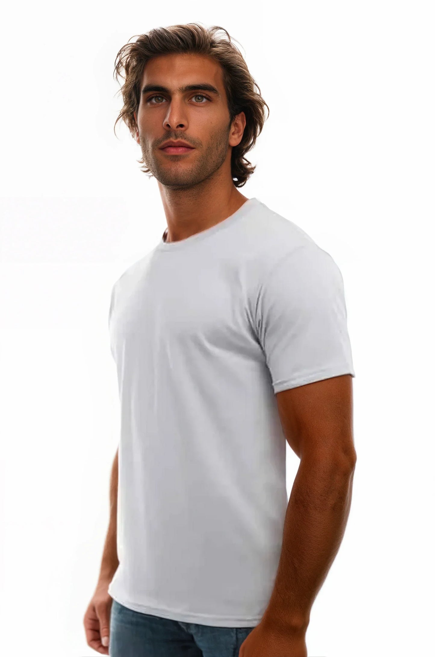 Cotton Perfection Crew 3100 - Colores oscuros